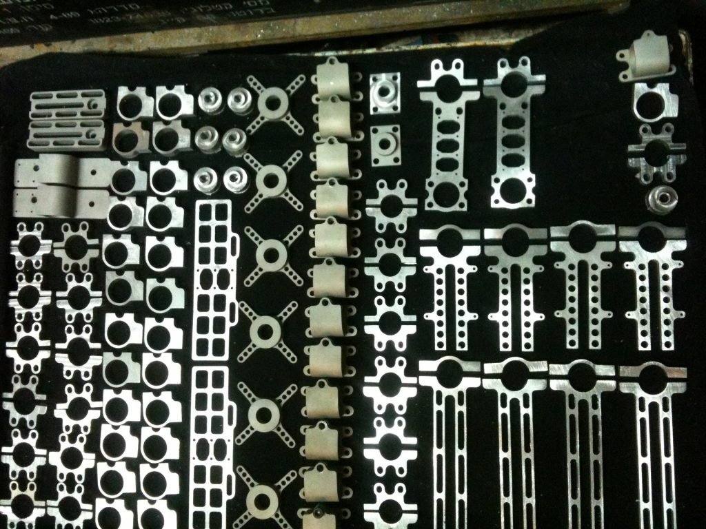Small batch of machined aluminium parts